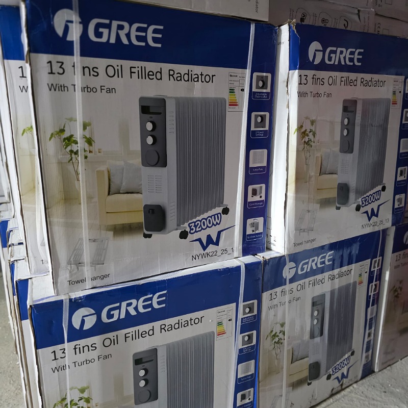 شوفاژ برقی برند گری ۱۳ پر ، فن دار